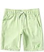 Color:Faded Green - Image 1 - Little Boys 2T-7 Stretch Twill Hybrid Pull-On Shorts