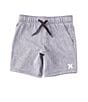 Color:Black - Image 1 - Little Boys 2T-7 Stretch Twill Hybrid Pull-On Shorts