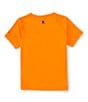 Color:Total Orange - Image 2 - Little Boys 2T-7 Short Sleeve Ombre Logo UPF 50 Shirt