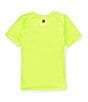 Color:New Volt - Image 2 - Little Boys 2T-7 Short Sleeve Ombre Logo UPF 50 Shirt