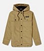 Color:Golden Doodle - Image 1 - Long Sleeve Charger Faux Sherpa-Lined Canvas Hooded Jacket