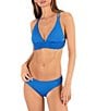 Hurley Macrame Underbust Trim Tie Back Bralette Swim Top & Macrame Cheeky Hipster Swim Bottom - Image 1