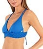 Hurley Macrame Underbust Trim Tie Back Bralette Swim Top - Image 3