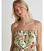 Hurley Malibu Sleeveless Floral Printed Cropped Camisole, Color:Off-White - Image 5