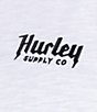 Hurley Merchant Short-Sleeve Color Block Slub Jersey T-Shirt, Color:White - Image 3