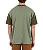 Hurley Merchant Short-Sleeve Color Block Slub Jersey T-Shirt, Color:Army - Image 2