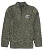Color:Charcoal Fern - Image 1 - Mesa Ridgeline Long Sleeve Quarter-Zip Sweater-Knit Pullover