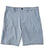 Hurley Mid-Rise Phantom 20#double; Outseam Hybrid Shorts, Color:Obsidian - Image 1