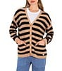 Hurley No Barriers Long Sleeve Striped Cardigan - Image 1