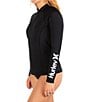 Color:Black - Image 3 - One and Only Long Sleeve Zip Front Rashguard