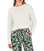 Hurley Park City Long Sleeve Textured Basketweave Sweater - Image 1