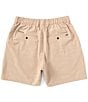 Color:Khaki - Image 2 - Phantom Slub 18#double; Outseam Shorts