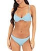 Hurley Pool Days Solid Wide Rib Underwire Bra Swim Top & Solid Wide Rib Moderate Coverage Hipster Swim Bottom - Image 1