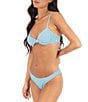 Hurley Pool Days Solid Wide Rib Underwire Bra Swim Top & Solid Wide Rib Moderate Coverage Hipster Swim Bottom - Image 1