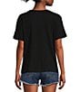Color:Black - Image 2 - Relaxed The Night Is Young Girlfriend Graphic T-Shirt