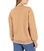 Hurley Segment Long Sleeve Oversized Fleece Sweatshirt, Color:Tan - Image 2
