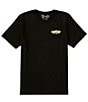 Color:Black - Image 2 - Short Sleeve Electric Point Graphic T-Shirt