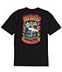 Color:Black - Image 1 - Short Sleeve Everyday Bowls Graphic T-Shirt