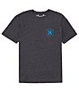 Color:Black Heather - Image 2 - Short Sleeve Everyday Checked Out Graphic T-Shirt