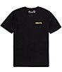 Color:Black - Image 2 - Short Sleeve Everyday Circle Graphic T-Shirt