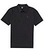 Color:Black - Image 1 - Short Sleeve H2O-Dri Ace Slub Polo Shirt