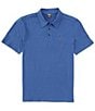 Color:Submarine - Image 1 - Short Sleeve H2O-Dri Ace Slub Polo Shirt