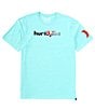 Color:Tropical - Image 1 - Short Sleeve Hurley Co. International EVD 25th Graphic Logo T-Shirt