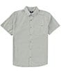 Color:Deep Mojito - Image 1 - Short Sleeve One & Only Stretch Classic Fit Woven Shirt
