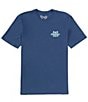 Color:Submarine - Image 2 - Short Sleeve Surfesa Team Graphic T-Shirt