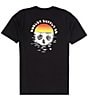 Color:Black - Image 1 - Skull Driftin' Short Sleeve Graphic T-Shirt