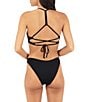 Hurley Solids Adjustable Tie Back Triangle Swim Top & Solid Moderate Bikini Swim Bottom - Image 2