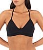 Hurley Solids Adjustable Tie Back Triangle Swim Top & Solid Moderate Bikini Swim Bottom - Image 3