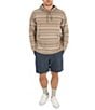 Hurley Striped Long Sleeve Hooded Poncho - Image 5