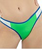 Hurley Summer Block Cheeky Hipster Swim Bottom, Color:Grass Green - Image 1