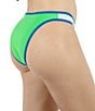 Hurley Summer Block Cheeky Hipster Swim Bottom, Color:Grass Green - Image 4