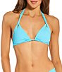 Hurley Surf Blue Solid Triangle Swim Top - Image 1