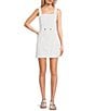 Color:White - Image 1 - Tracy Twill Tank Mini Dress