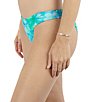 Hurley Tropic Dreams Scoop Waist Cheeky Hipster Swim Bottom, Color:Aquarius Blue - Image 3