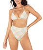Hurley Vacay Plaid Triangle Swim Top & Cheeky Coverage High Waist Swim Bottom - Image 1