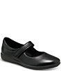 Color:Black - Image 1 - Girls' Lexi Leather Mary Janes (Youth)