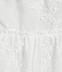 I.N San Francisco Embroidered Deep V-Neck Baby Doll Hankerchief Top - Image 4