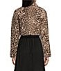I.N. San Francisco I.N San Francisco Long Sleeve Faux Fur Leopard Print Shrug, Color:Leopard - Image 2