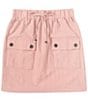 Color:Blush - Image 1 - Big Girls 7-16 Cargo Pocket Skirt