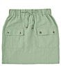 Color:Basil - Image 1 - Big Girls 7-16 Cargo Pocket Skirt