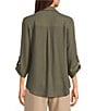 I.N. San Francisco 3/4 Sleeve Button Front Woven Top - Image 6