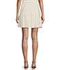 Color:Off White - Image 2 - A-Line Flat Front Pleated Mini Skirt