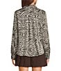 I.N. San Francisco Animal Print Collared Button Front Long Sleeve Shirt - Image 2