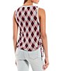 Color:Pat A - Image 2 - Argyle Brushed Hachi Vest