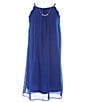 Color:Cobalt Blue - Image 1 - Big Girls 7-16 Sleeveless A-Line Dress