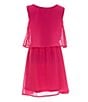 Color:Fuchsia - Image 2 - Big Girls 7-16 Sleeveless Lasercut Popover Dress